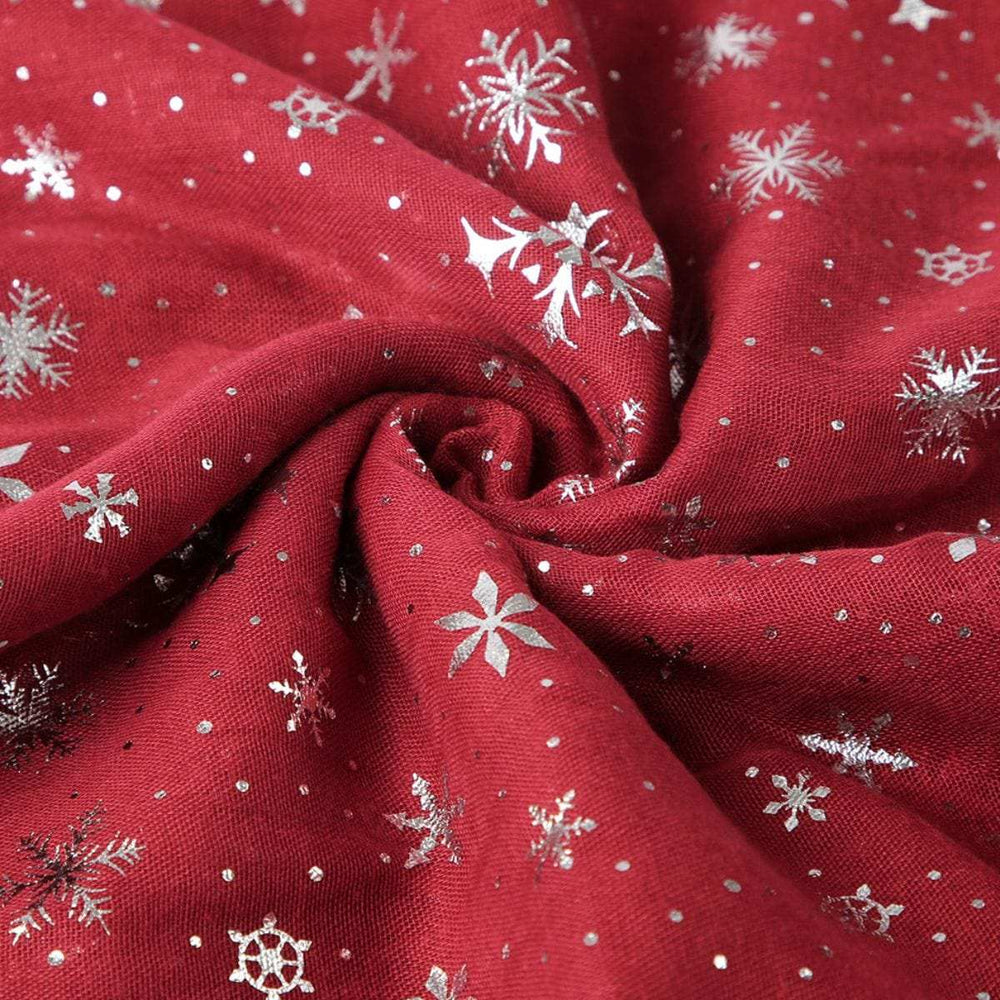 Thermal Snowflakes Polyester Scarf - Trendsi - Flyclothing LLC