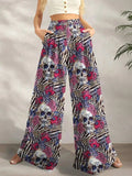 Printed Wide Leg Pants - Trendsi - Flyclothing LLC