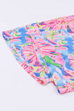 Floral Smocked Square Neck Jumpsuit with Pockets - Trendsi - Flyclothing LLC