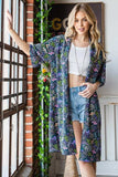 Heimish Full Size Half Sleeve Floral Open Cardigan Plus Size - Trendsi - Flyclothing LLC