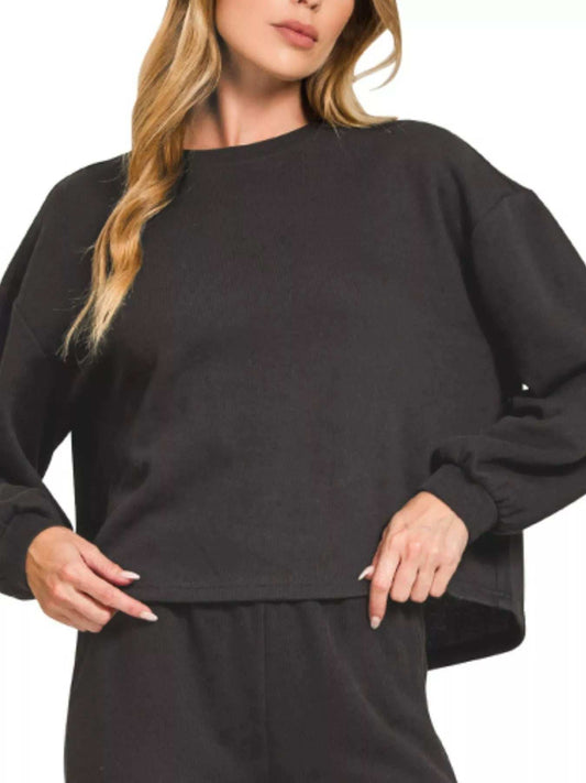 Zenana French Rib Pullover and Pants Set - Trendsi - Flyclothing LLC