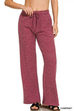Zenana Ribbed Drawstring Lounge Pants - Trendsi - Flyclothing LLC