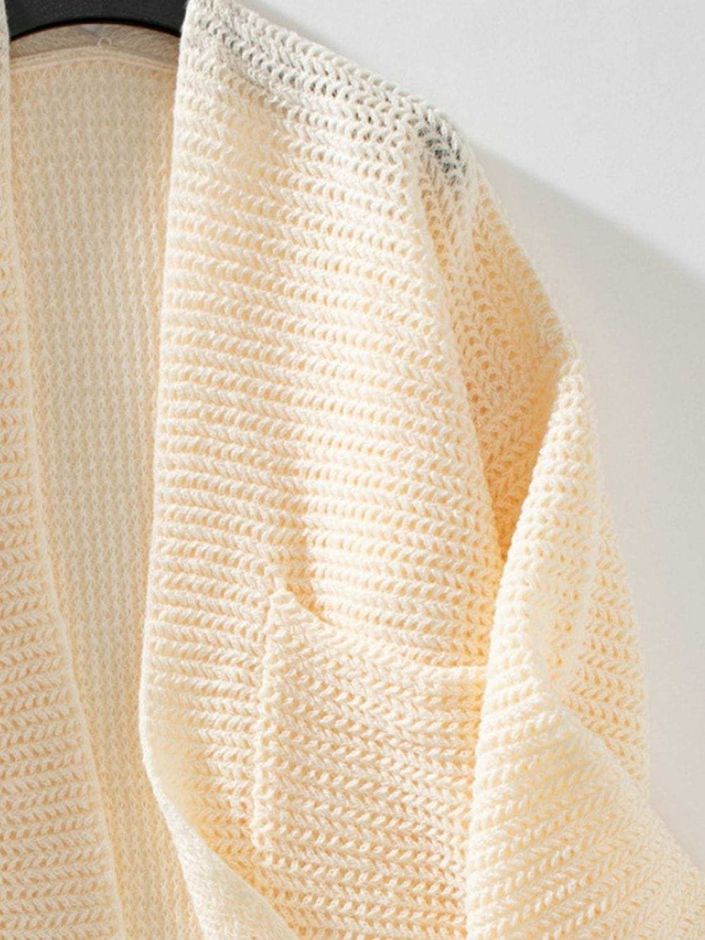 Open Front Long Sleeve Cardigan - Trendsi - Flyclothing LLC