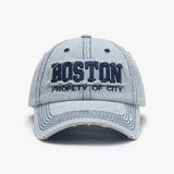 Letter Adjustable Cotton Baseball Cap - Trendsi - Flyclothing LLC