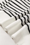 Slit Striped Round Neck Long Sleeve Sweatshirt - Trendsi - Flyclothing LLC