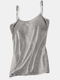 Scoop Neck Adjustable Strap Cami - Trendsi - Flyclothing LLC