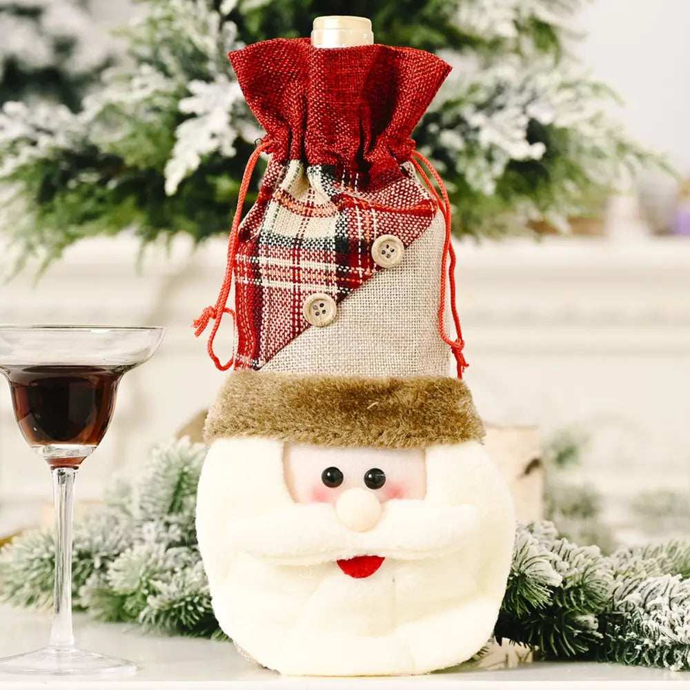 Christmas Wine Bottle Cover - Trendsi - Flyclothing LLC