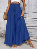 Tied High Waist Wide Leg Pants - Trendsi - Flyclothing LLC