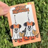 Halloween Mickey Ghost Dangle Earrings - Trendsi - Flyclothing LLC