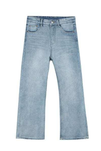 Straight Leg Jeans with Pockets - Trendsi - Flyclothing LLC