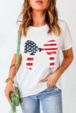 Bow Round Neck Short Sleeve T-Shirt - Trendsi - Flyclothing LLC