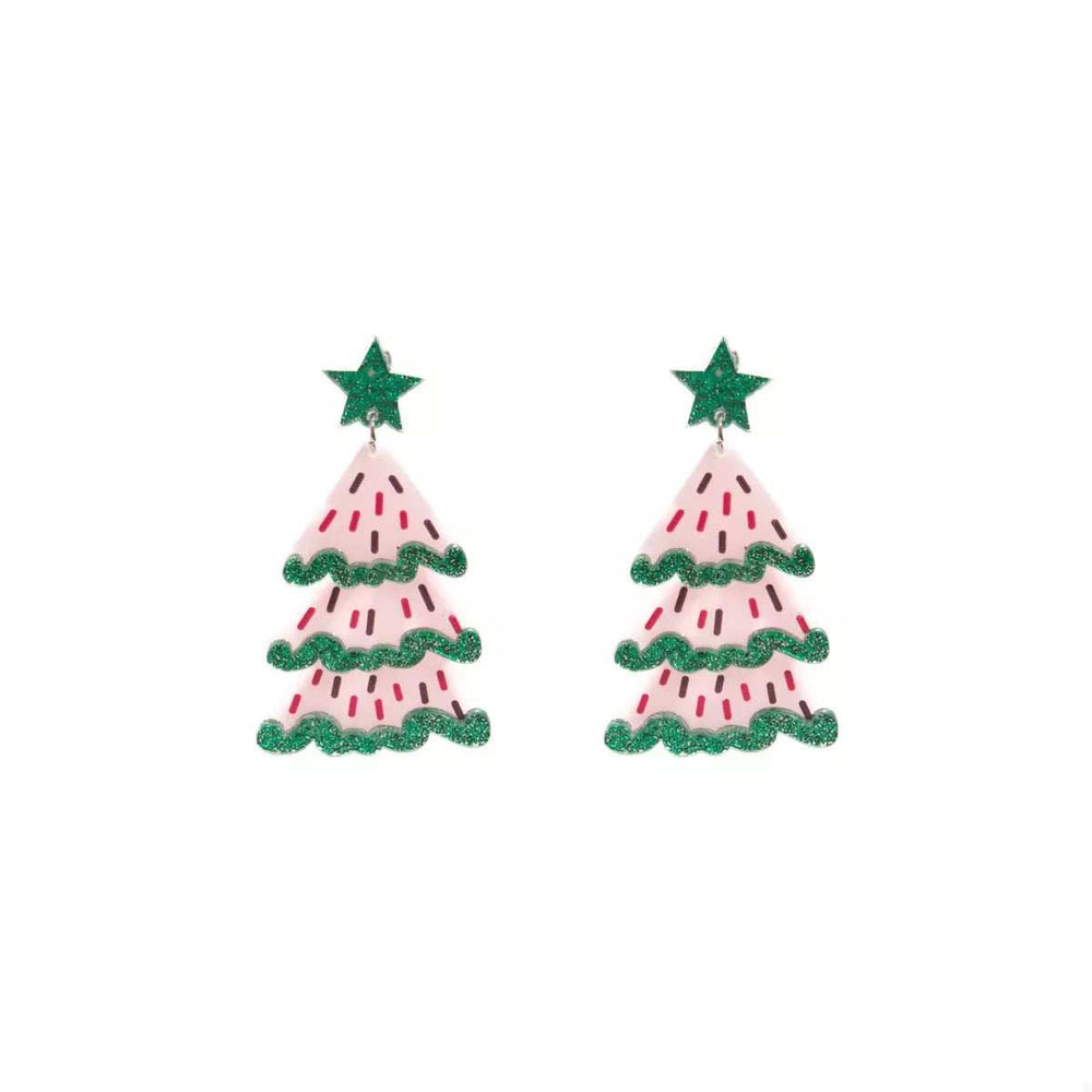Christmas Tree Dangle Earrings - Trendsi - Flyclothing LLC