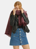 Raw Hem Heathered Polyester Scarf - Trendsi - Flyclothing LLC