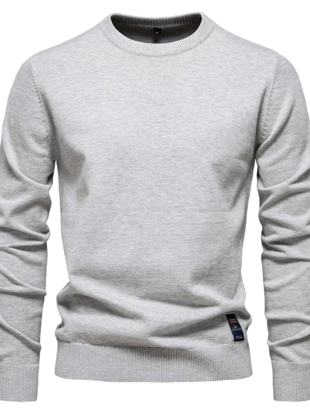 Men's Round Neck Long Sleeve Sweater - Trendsi - Flyclothing LLC