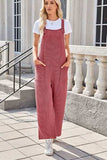 Lovelet Square Neck Wide Strap Overalls with Pockets - Trendsi - Flyclothing LLC