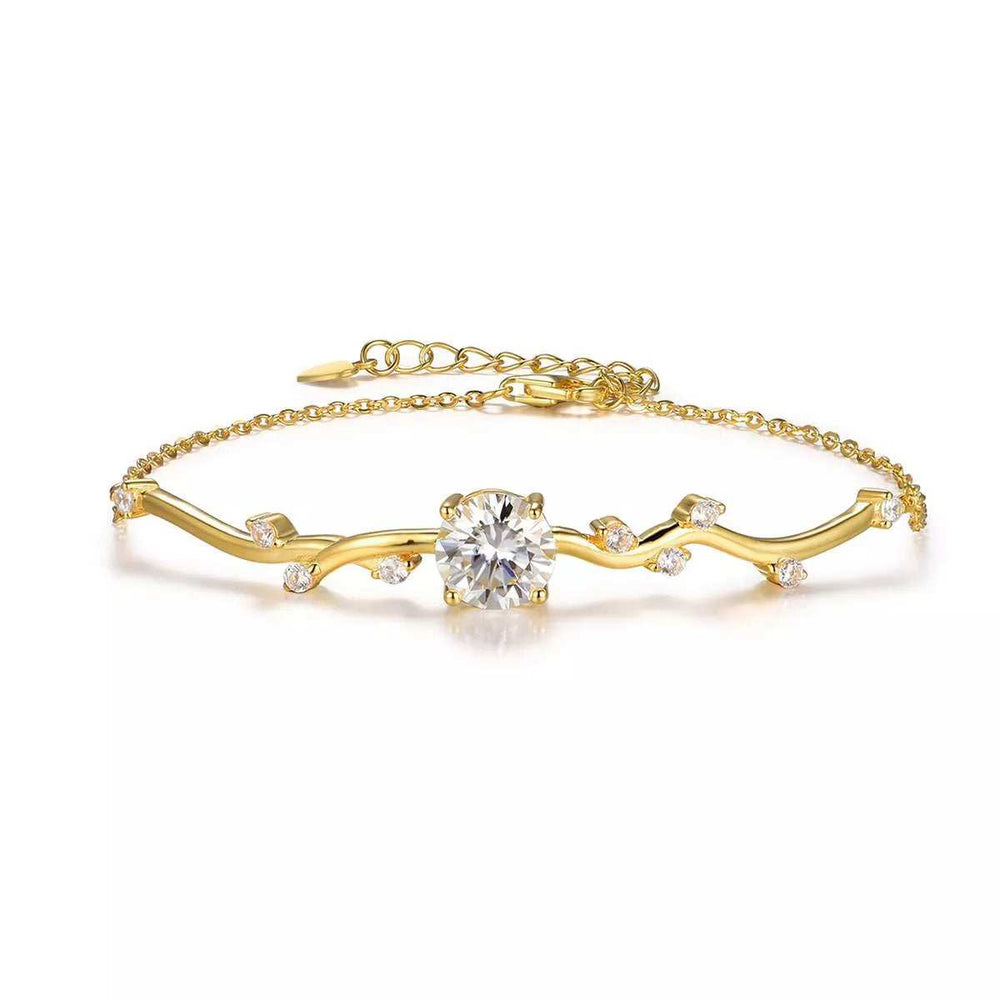 2 Carat Moissanite 925 Sterling Silver Bracelet - Trendsi - Flyclothing LLC