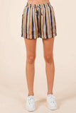 Mittoshop Drawstring Striped Satin Shorts - Trendsi - Flyclothing LLC