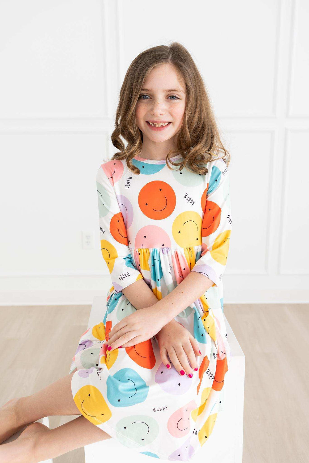 Happy Days 3/4 Pocket Twirl Dress - Mila & Rose ® - Flyclothing LLC