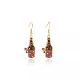 Cowboy Hat & Bottle Dangle Earrings - Trendsi - Flyclothing LLC