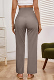 High Waist Wide Leg Pants with Pockets - Trendsi - Flyclothing LLC