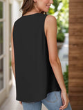 Full Size Ruched V-Neck Tank - Trendsi - Flyclothing LLC
