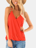 Full Size Surplice Spaghetti Strap Top - Trendsi - Flyclothing LLC