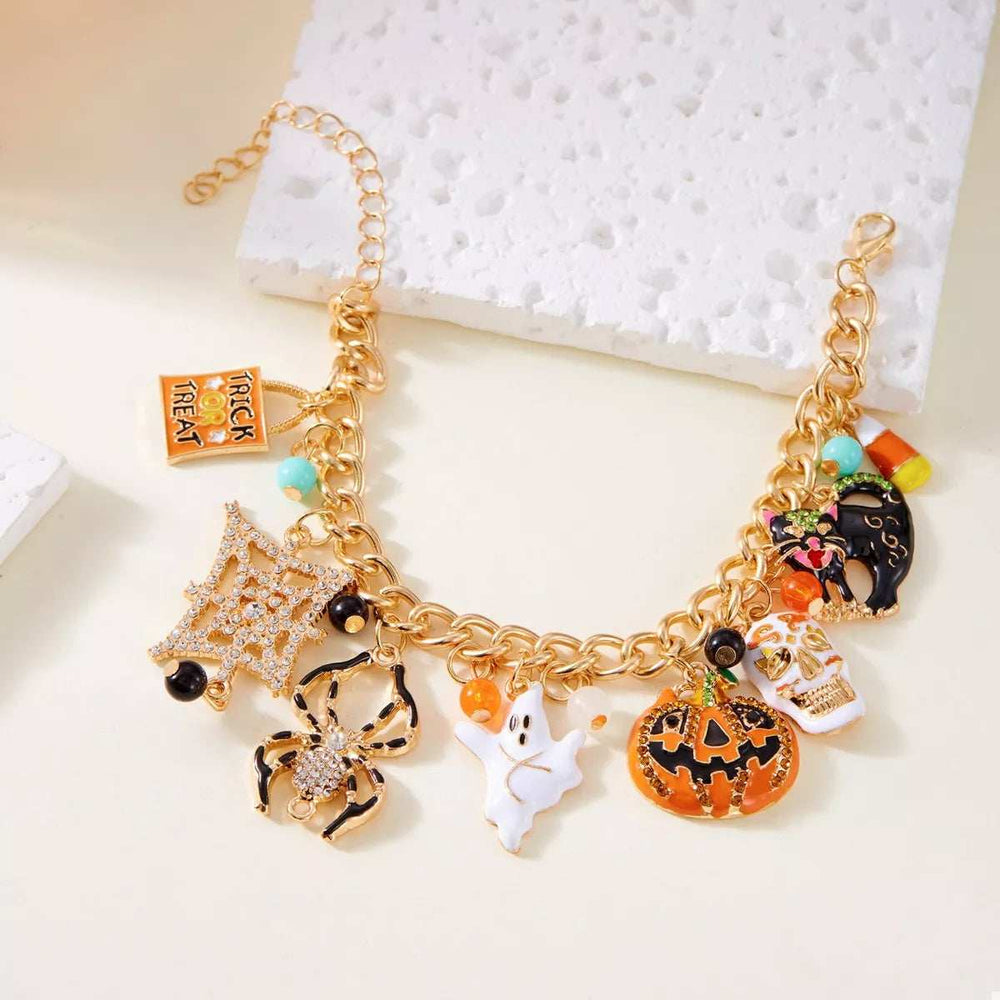 18K Gold-Plated Halloween Theme Bracelet - Trendsi - Flyclothing LLC