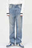 Washed Mid Rise Jeans with Pockets - Trendsi - Flyclothing LLC