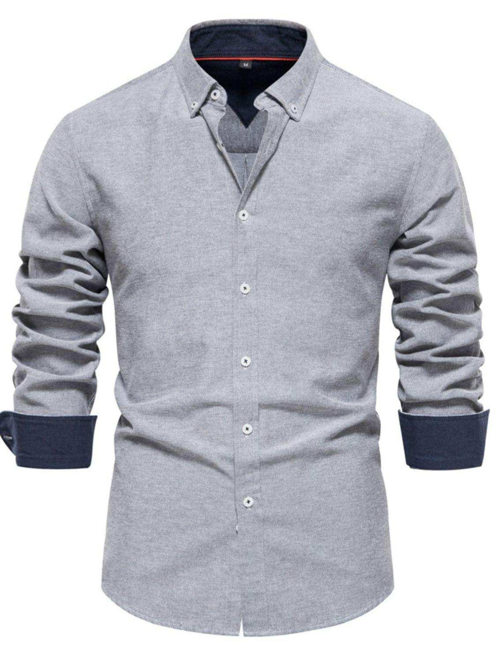 Men's Button Down Collared Neck Shirt - Trendsi - Flyclothing LLC