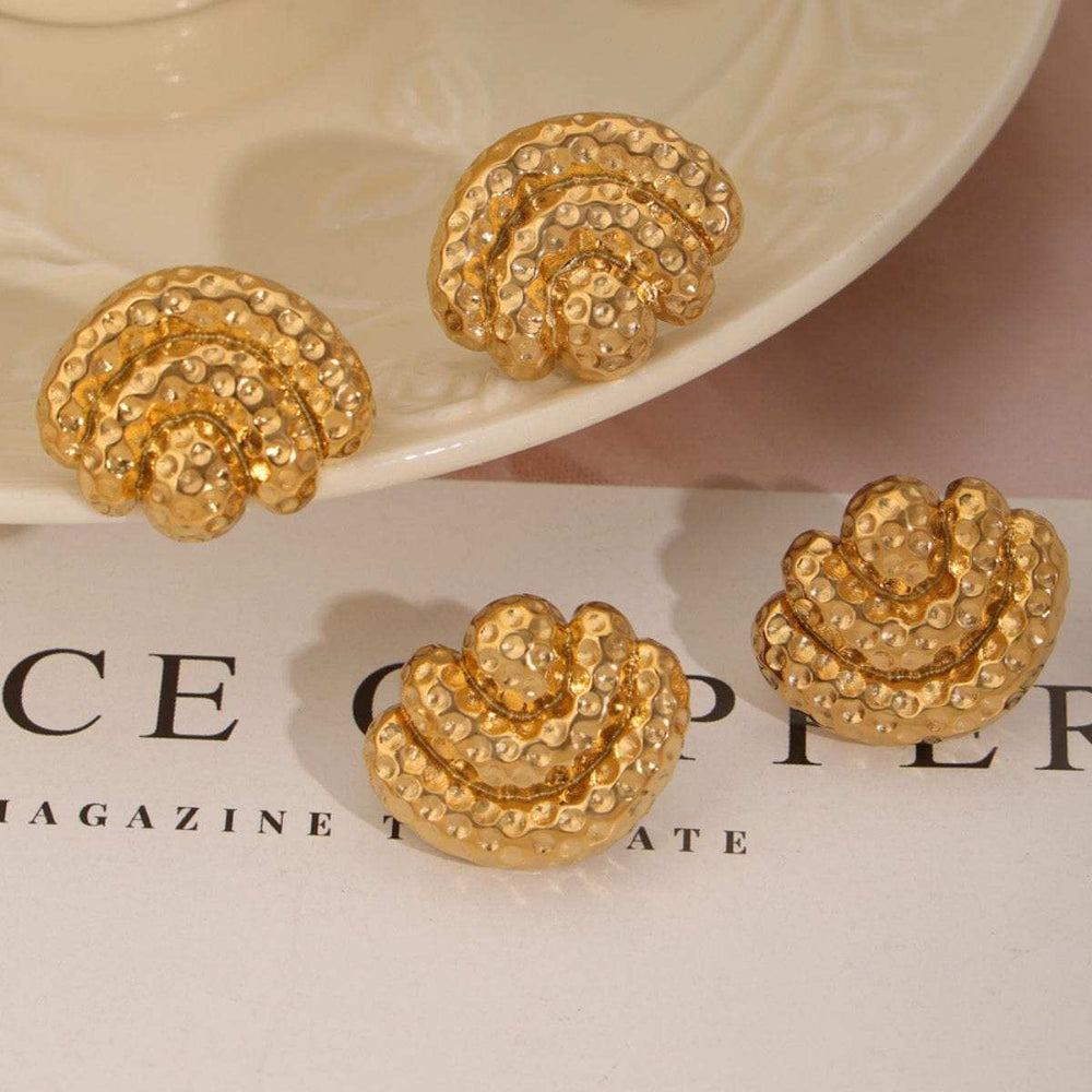 Titanium Steel Geometric Shape Earrings - Trendsi - Flyclothing LLC