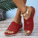 Open-Toe Cutout Sandals - Trendsi - Flyclothing LLC