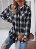 Casual Plaid Button Up Shirt - Trendsi - Flyclothing LLC