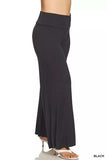 Zenana Full Size Fold Over Waist Comfy Wide Leg Pants Plus Size - Trendsi - Flyclothing LLC