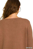 Zenana Beach V Neck Sweater - Trendsi - Flyclothing LLC