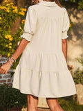 Johnny Collar Short Sleeve Mini Dress - Trendsi - Flyclothing LLC