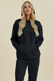 Basic Bae Full Size Air Scuba Drawstring Long Sleeve Hoodie with Kangaroo Pocket - ShopBasicbae - Flyclothing LLC