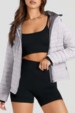 Turtleneck Zip Up Long Sleeve Jacket - Trendsi - Flyclothing LLC