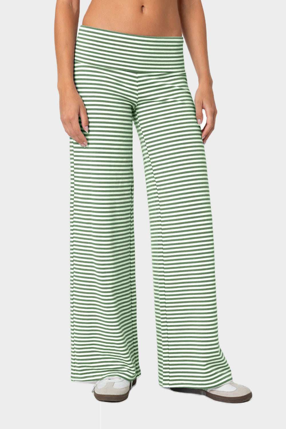 Striped Wide Leg Pants - Trendsi - Flyclothing LLC