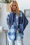 Oh Plaid Button Up Long Sleeve Shacket with Breast Pockets - Trendsi - Flyclothing LLC