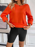 Ivy Lane Round Neck Long Sleeve Sweatshirt - Trendsi - Flyclothing LLC