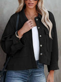 Button Up Long Sleeve Jacket - Trendsi - Flyclothing LLC