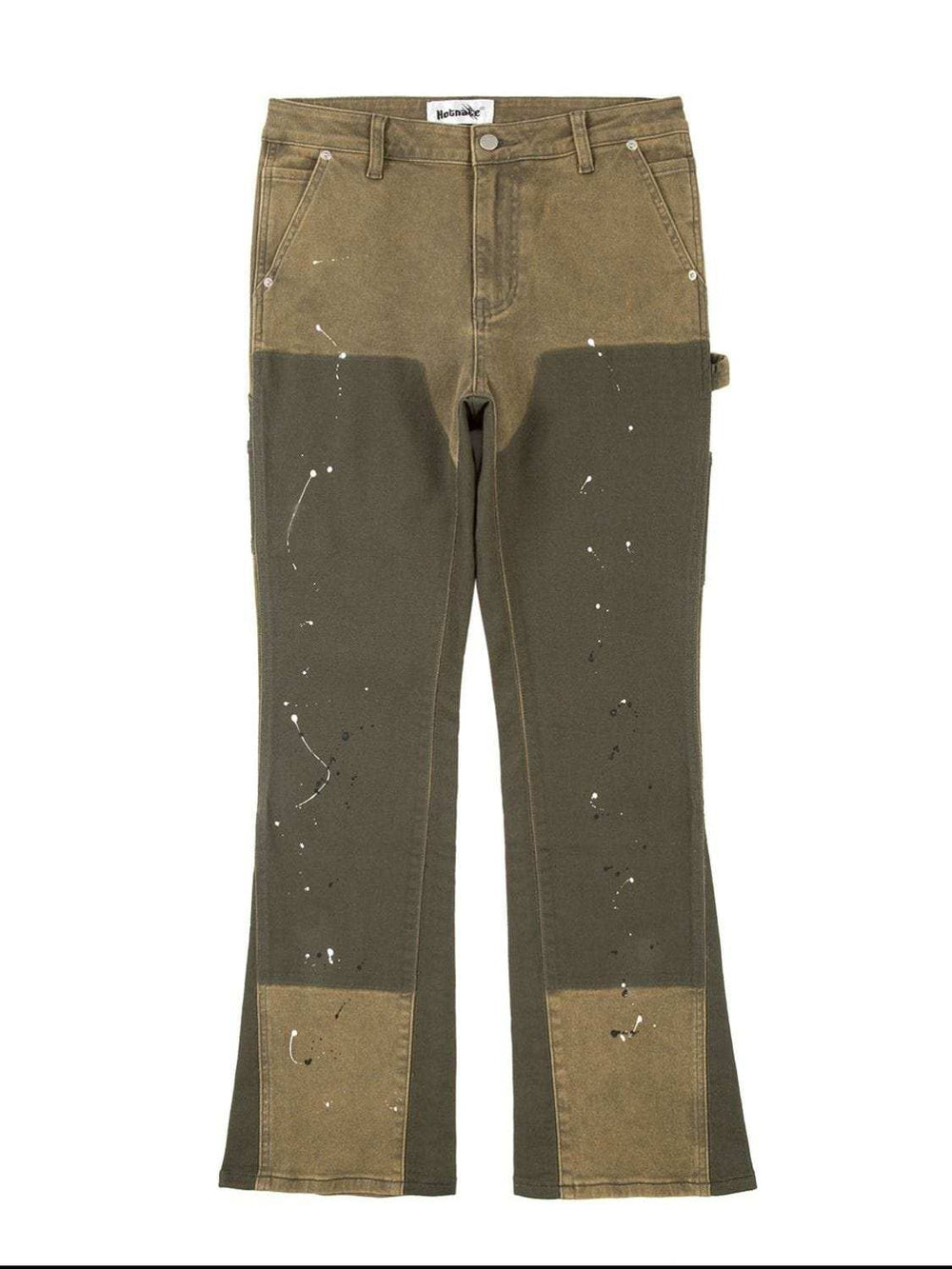 Men's Contrast Washed Bootcut Jeans - Trendsi - Flyclothing LLC