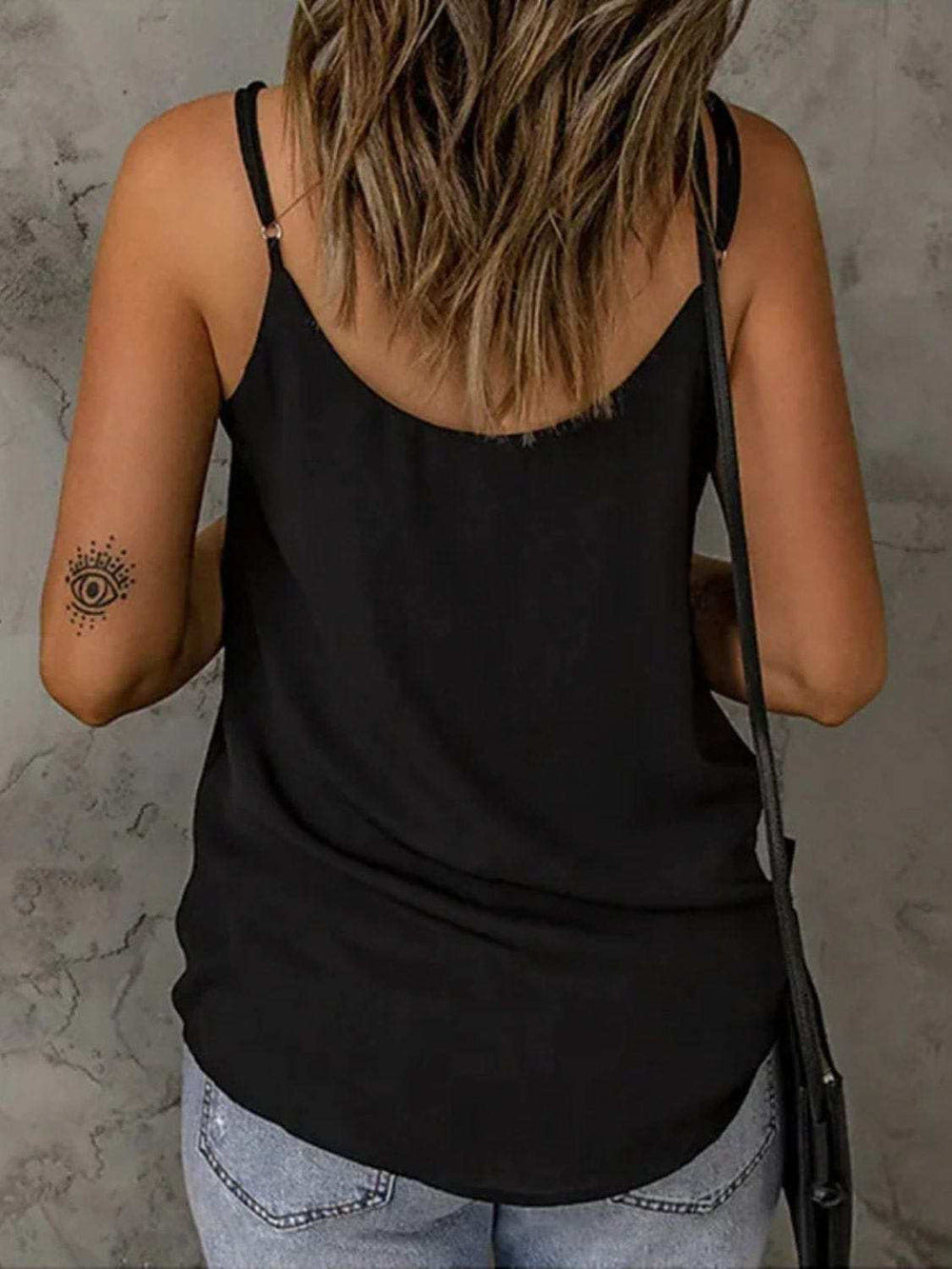 Full Size V-Neck Spaghetti Strap Cami - Trendsi - Flyclothing LLC