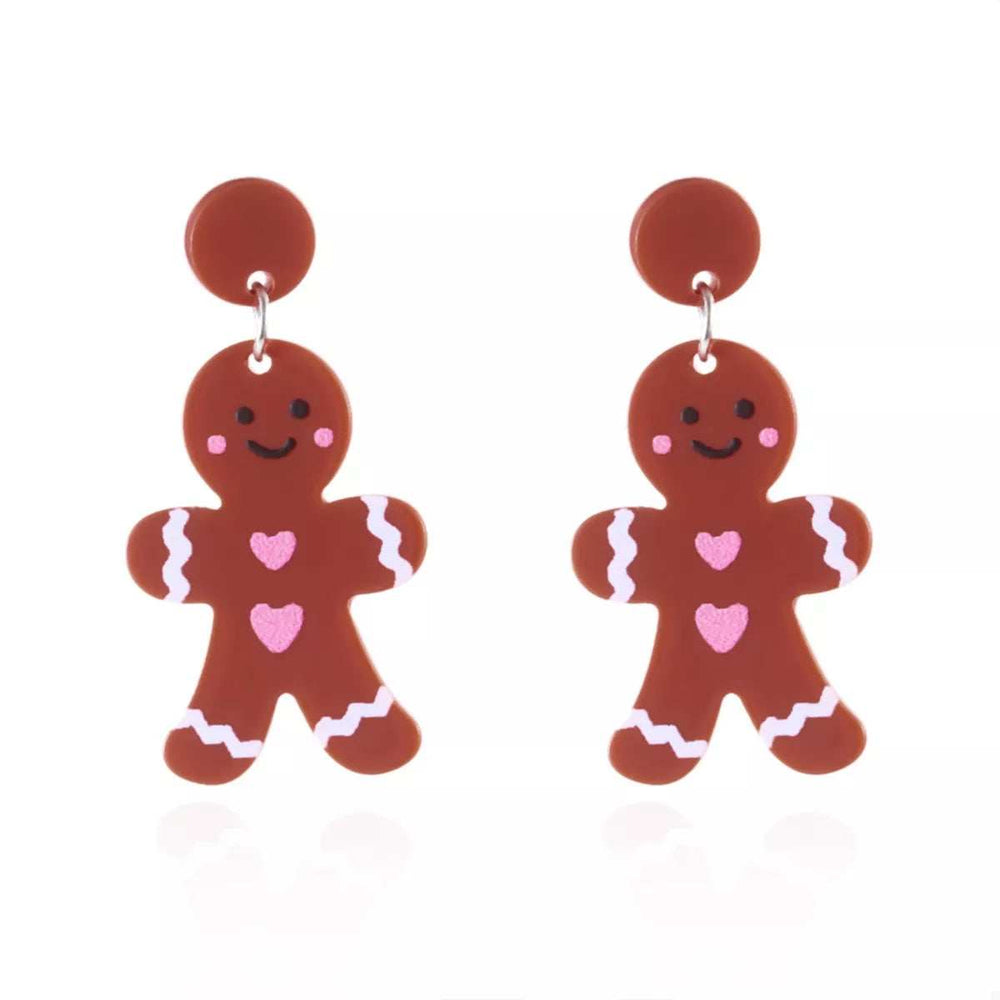 Christmas Acrylic Dangle Earrings - Trendsi - Flyclothing LLC