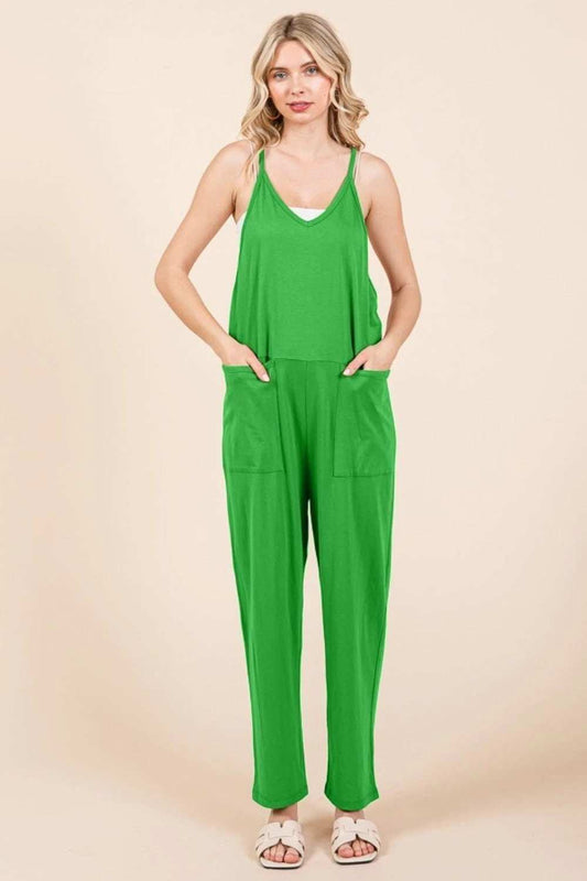 Culture Code Full Size Sleeveless Jumpsuit with Pockets - Trendsi - Flyclothing LLC
