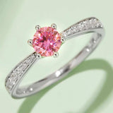 Moissanite 925 Sterling Silver Ring - Trendsi - Flyclothing LLC