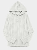 Textured Long Sleeve Hoodie - Trendsi - Flyclothing LLC
