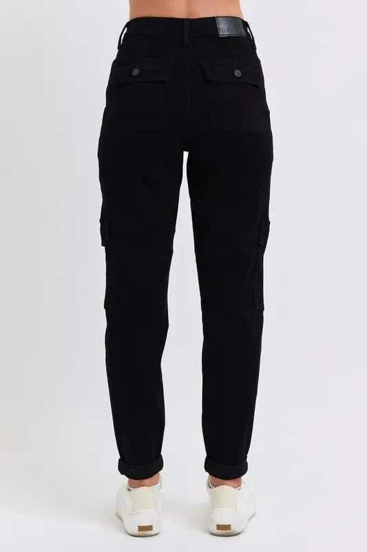 Judy Blue Full Size High Waist Cargo Cuffed Jogger Plus Size - Trendsi - Flyclothing LLC