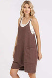 Mittoshop Scoop Neck Spaghetti Strap Overalls with Pockets - Trendsi - Flyclothing LLC