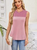 Textured Round Neck Tank - Trendsi - Flyclothing LLC